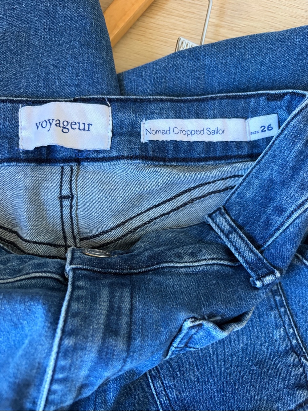 Voyageur Nomad Cropped Sailor Wide Leg Jeans 26 - Picture 6 of 6